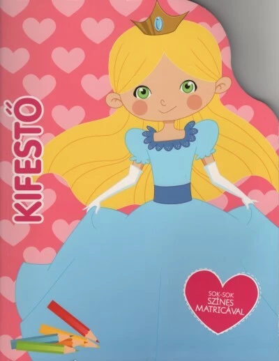 Kifestő - Sok-sok színes matricával (hercegnős)